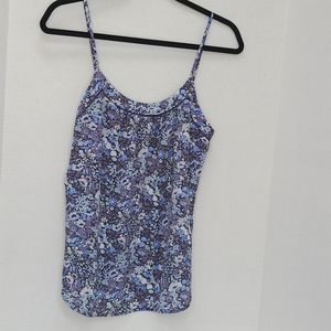Floral tank LOFT blue purple